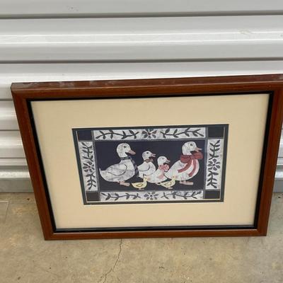 Cute Duck Framed Picture