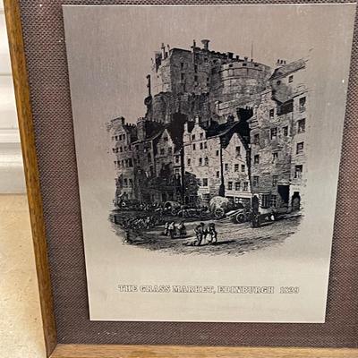 The Grass Market - Edinburgh, Scotland - Etched on Metal