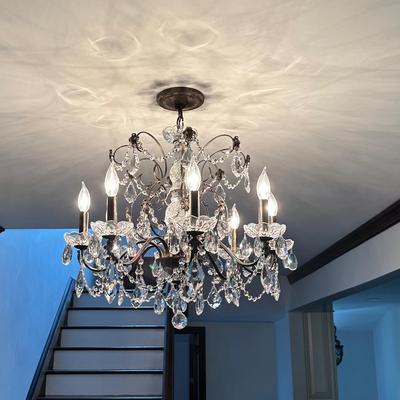 Schonbek Century Bronze 24" Wide Crystal Chandelier