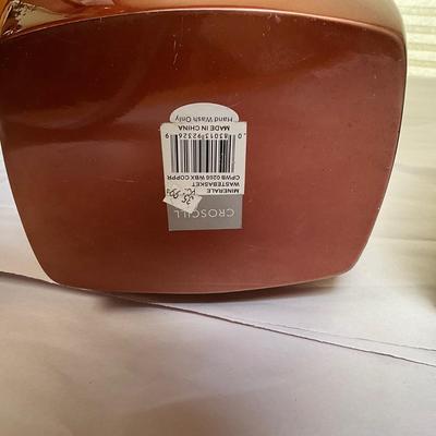 1405 CROSCILL Minerale Wastebasket and Tissue Cover