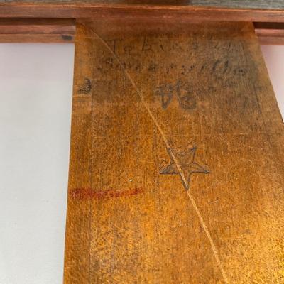 Antique 24â€ T- Square Wood