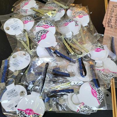 Rhinestone Key Ring Lot-Flea Market Sellers LOOK!