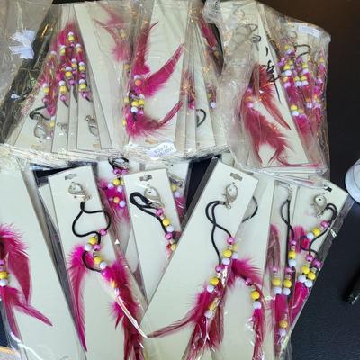 Back to the 80's! Feather Clips Lot