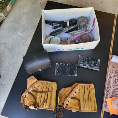 Vintage Lead Soldier Smelting Molds & Ankle Weights