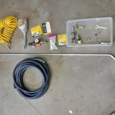 Air compressor hoses, attachments, and other pneumatic items