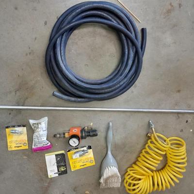 Air compressor hoses, attachments, and other pneumatic items