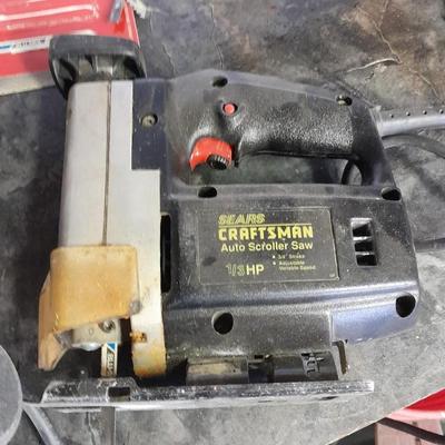 Porter Cable sander with Craftsman Jigsaw