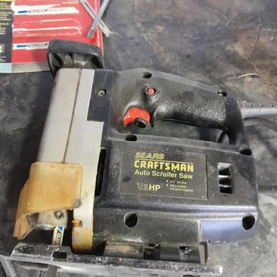 Porter Cable sander with Craftsman Jigsaw