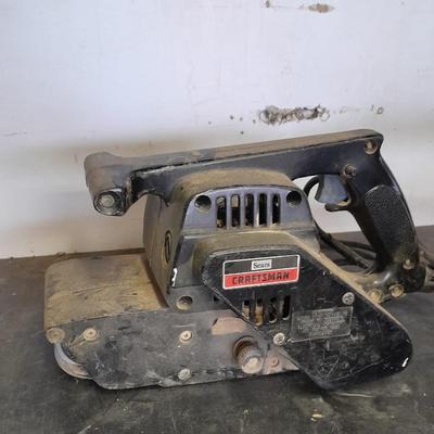 Craftsman 3-inch belt sander, and 1/2 in hammer drill