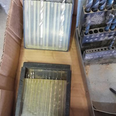 3/8-inch electric drill with an assortment of drill bits