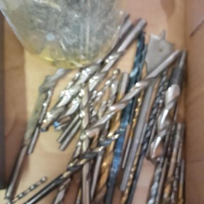 3/8-inch electric drill with an assortment of drill bits