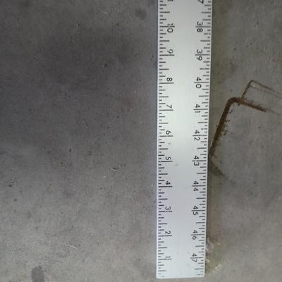 Aluminum bar Clamps, hand saw, level and metal T