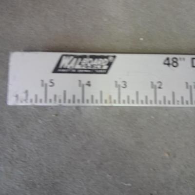 Aluminum bar Clamps, hand saw, level and metal T