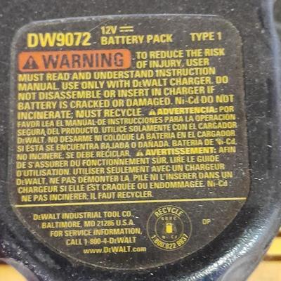 Dewalt 12-volt battery pack with charger and another Dewalt battery