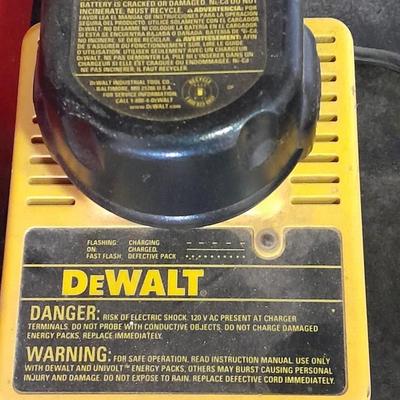 Dewalt 12-volt battery pack with charger and another Dewalt battery