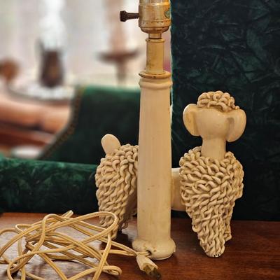 1950s Italian Poodle Doggy Lamp