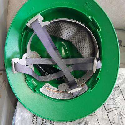 Safety gear, hard hat, masks, safety glasses, ear plugs, and more