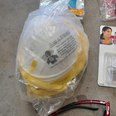 Safety gear, hard hat, masks, safety glasses, ear plugs, and more