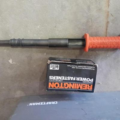 Multi-level Craftsman toolbox with Remington Ramset