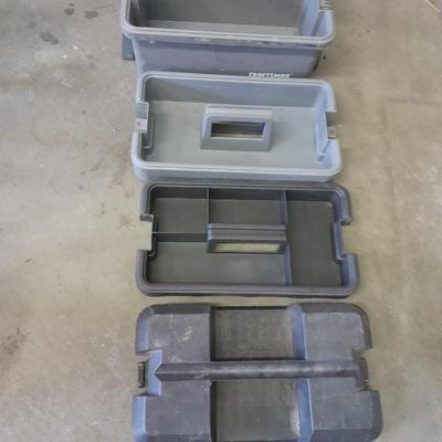 Multi-level Craftsman toolbox with Remington Ramset