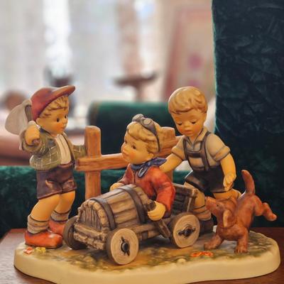 M.J. Hummel Moments in Time Soap Box Derby Figurine