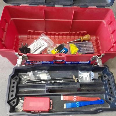 Pro Tough toolbox with assortment of tools