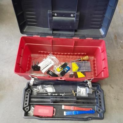 Pro Tough toolbox with assortment of tools
