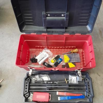 Pro Tough toolbox with assortment of tools