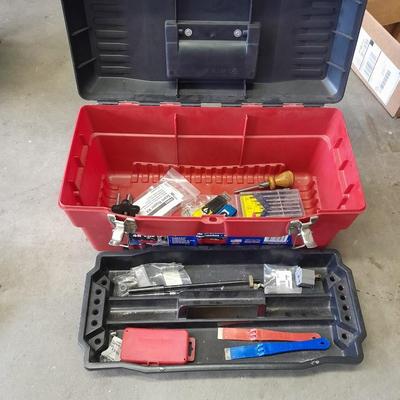 Pro Tough toolbox with assortment of tools