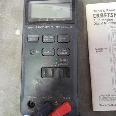 Craftsman multi meter with an assortment of wire snips and cutters