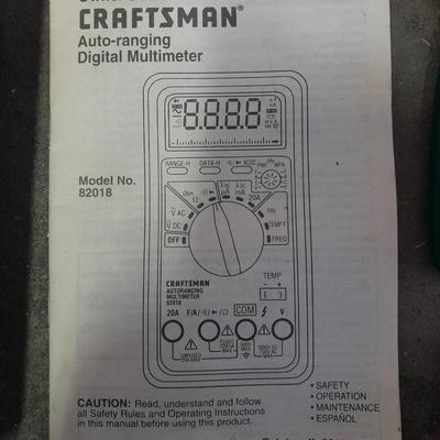Craftsman multi meter with an assortment of wire snips and cutters