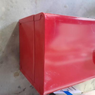 Husky toolbox with tray and a grouping of hand tools