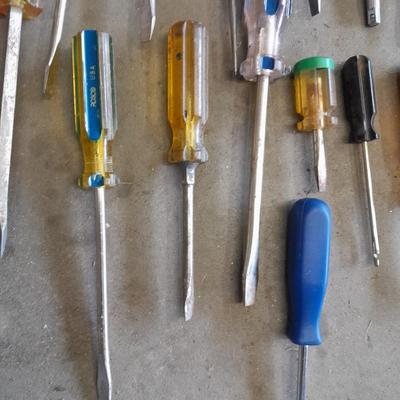 Different brands of screwdrivers