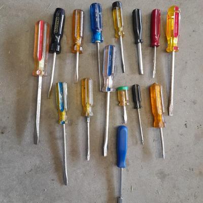 Different brands of screwdrivers