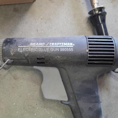 Propane torches, partially full bottles and a glue gun