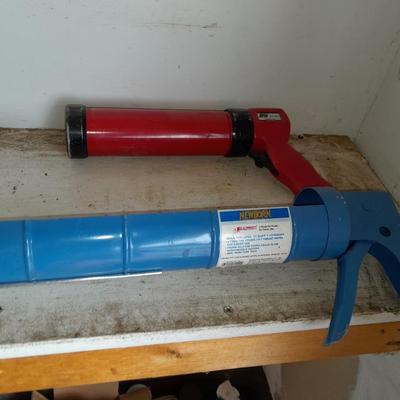 Calking guns and Caulk organizer