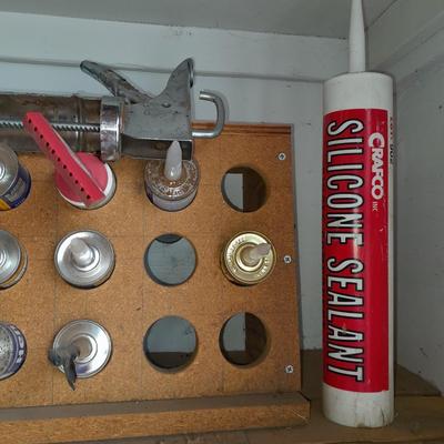 Calking guns and Caulk organizer