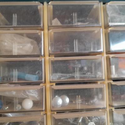 Hardware organizer full of hardware