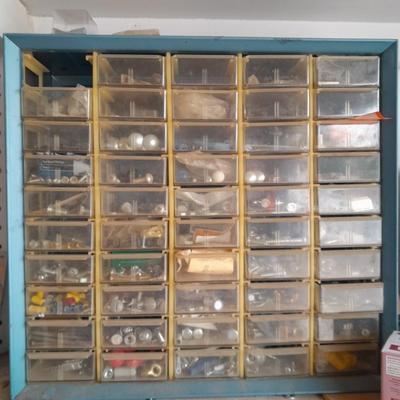 Hardware organizer full of hardware