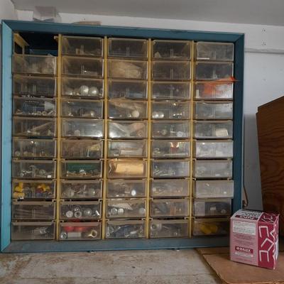 Hardware organizer full of hardware