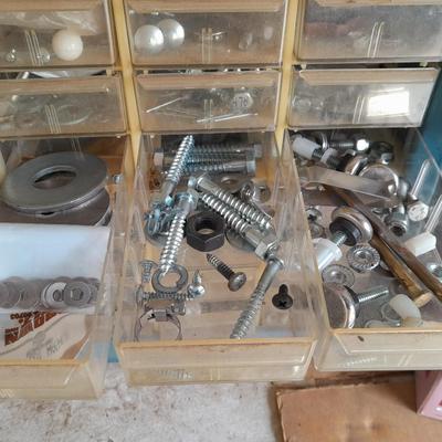 Hardware organizer full of hardware