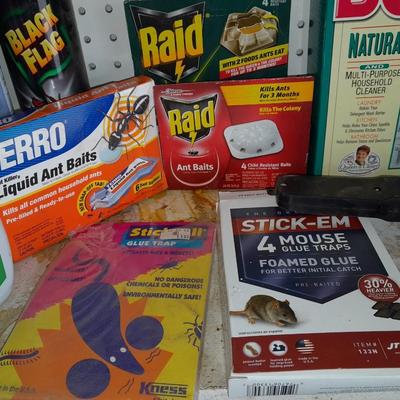 Kill all the creepy Crawley's Bug control chemicals and baits.