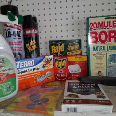 Kill all the creepy Crawley's Bug control chemicals and baits.