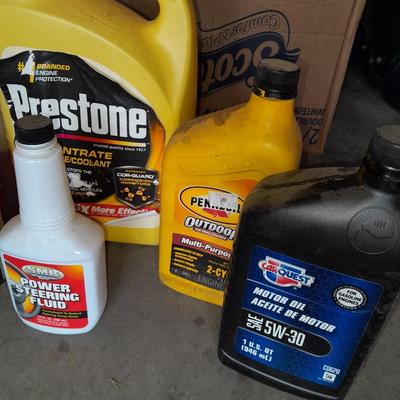 Automotive Chemicals and cleaning brush