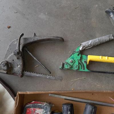 Assortment of small tools and home hardware