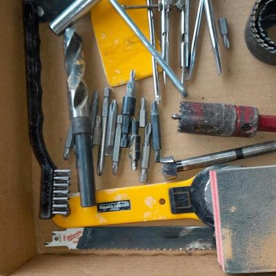 Assortment of small tools and home hardware