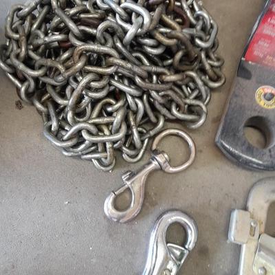 Automotive needs, Spotlight, hitch, chain, Jumper cables and more