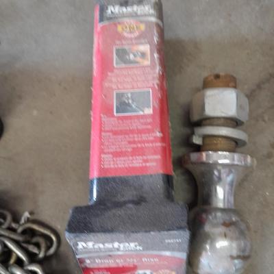 Automotive needs, Spotlight, hitch, chain, Jumper cables and more