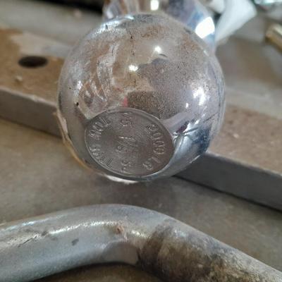 Trailer hitch, ball, and pins