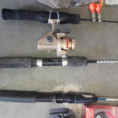 FISHING- Three short fishing poles